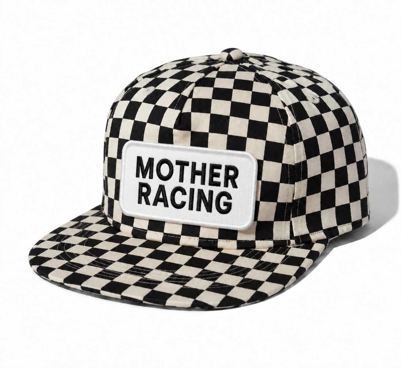 Mother Racing Unstructured Checker Hat